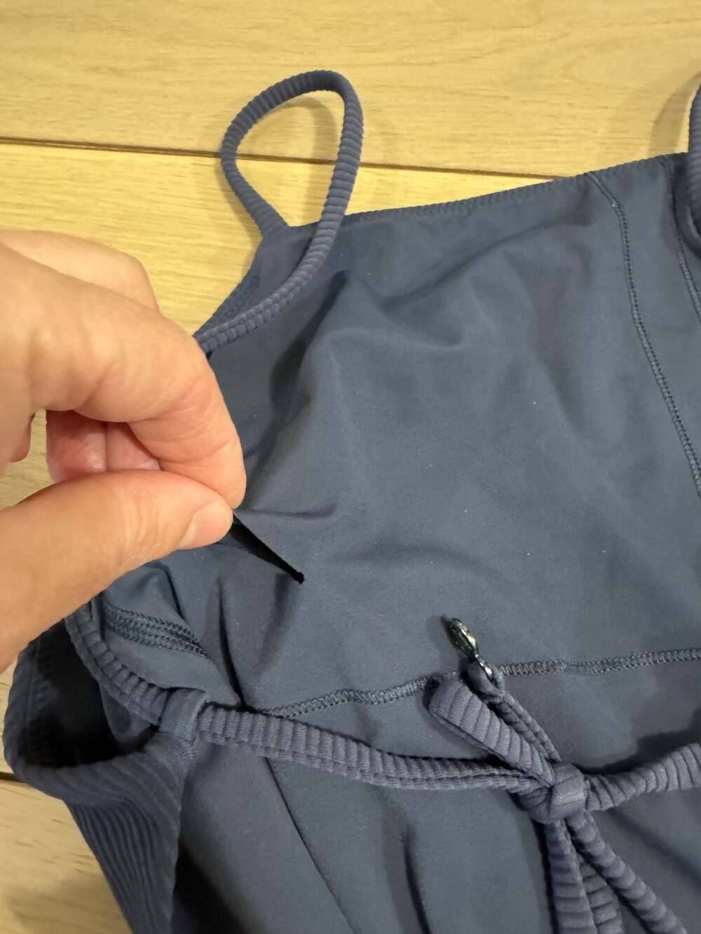 Lululemon Ribbed One-Piece Swimsuit Navy Blue - Picture 8 of 11